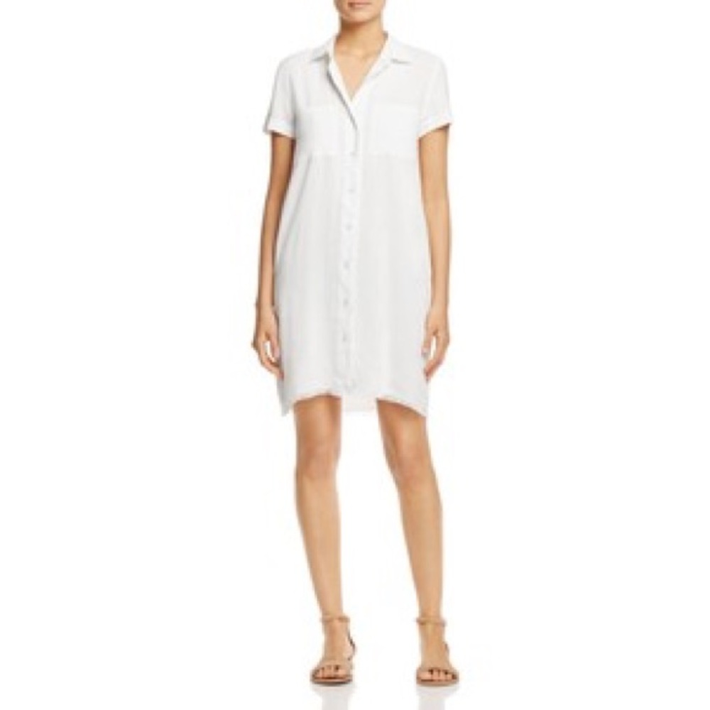 Alison Andrews white button up dress